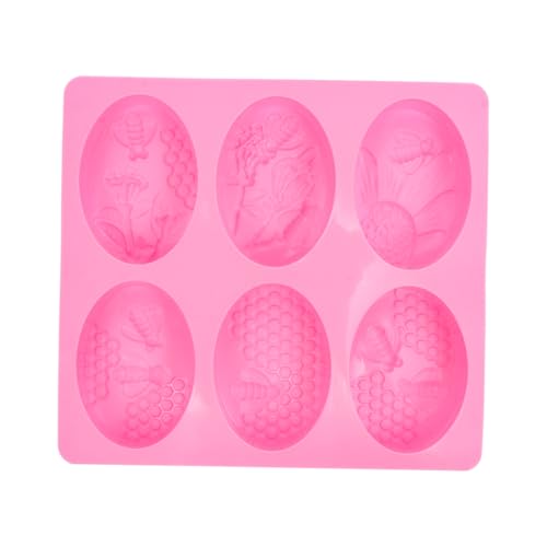 Gadpiparty 2 Stck. Silikon Seifenform Fach Wabenform Oval Flexibel Langlebig Wiederverwendbar Diy Bastelset für Erwachsene Kunsthandwerk Handgemachte Seifen Herstellung von Gadpiparty