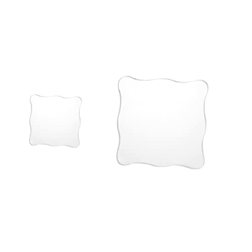 Gadpiparty 2 Stück Acryl Stempelblock Teilig Transparent mit Gitterlinien für Präzises Stempeln Scrapbooking Basteln Tagebuch Zubehör Langlebig Ergonomisch von Gadpiparty