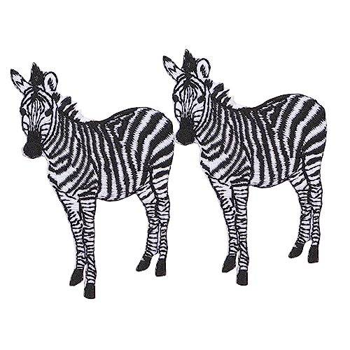 Gadpiparty 2 Stück Bestickte Stoff Aufnäher Zebra Applikationen zum Aufbügeln oder Aufnähen für Kleidung Kissen Diy Projekte Gadpiparty 2 Stück Bestickte Stoff Aufnäher Zebra Applikationen zum Aufbügeln oder Aufnähen für Kleidung Kissen Diy Projekte von Gadpiparty