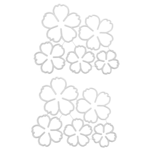 Gadpiparty 2 Stück Blumenmetallform sterben Prägung Stanzformen für die Kartenherstellung Stanzteile für Scrapbooking Flora Papierstanzungen kartenherstellung gestanzt Papier stirbt Eisen von Gadpiparty