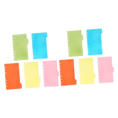 Gadpiparty 2 Stück Bunte Indexseite Trennblätter für Ringbuch Einsetzbare Register mit Farbigen für Effiziente Organisation und Schnelles von Inhalten von Gadpiparty