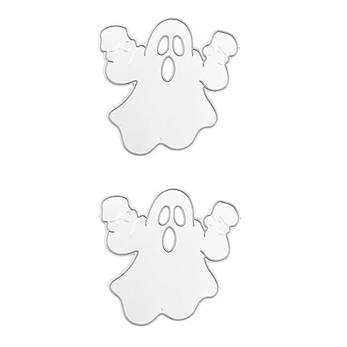 Gadpiparty 2 Stück Carbonstahl Stanzformen für Diy Basteln Prägeschablonen für Halloween Schädel Geeignet für Scrapbooking und Kreative Papierprojekte von Gadpiparty