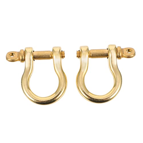 Gadpiparty 2 Stück D Ringe Hufeisenform mit Schraubverschluss Robuste D Ring Schlüsselhalter für DIY Lederhandwerk Taschen und für Projekte und Gadpiparty 2 Stück D Ringe Hufeisenform mit Schraubverschluss Robuste D Ring Schlüsselhalter für DIY Lederhandwerk Taschen und für Projekte und von Gadpiparty
