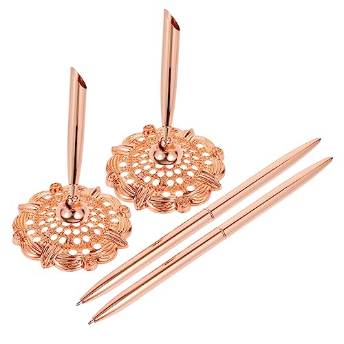 Gadpiparty 2 Stück Dekorative Kugelschreiber für Büro und Bank Metall Signatur Stifte Roségold Professionelle Schreibgeräte für Elegante Anlässe und Desktop Gadpiparty 2 Stück Dekorative Kugelschreiber für Büro und Bank Metall Signatur Stifte Roségold Professionelle Schreibgeräte für Elegante Anlässe und Desktop von Gadpiparty