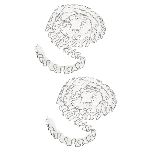 Gadpiparty 2 Stück Diy Spitzenband Retro Transparentes Rüschenband für Kleidung Hochzeitskleid Bastelprojekte Waschbar und Langlebig von Gadpiparty