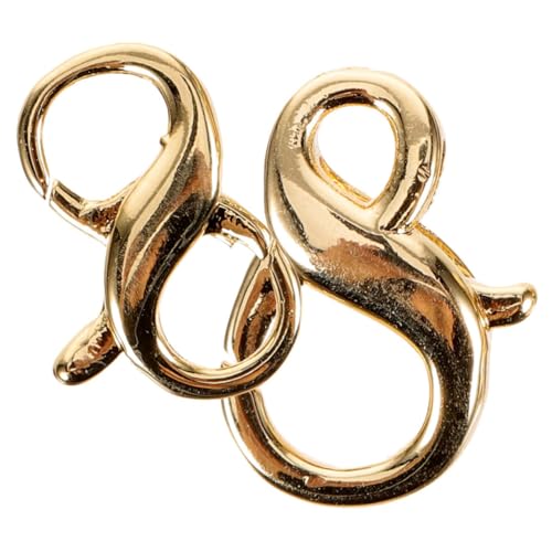 Gadpiparty 2 Stück Doppelter Öffnungs karabinerhaken Goldfarbener Lobster Clasp für Schmuck Sicherer Verschluss für Halsketten und Armbänder für DIY Schmuckherstellung Gadpiparty 2 Stück Doppelter Öffnungs karabinerhaken Goldfarbener Lobster Clasp für Schmuck Sicherer Verschluss für Halsketten und Armbänder für DIY Schmuckherstellung von Gadpiparty
