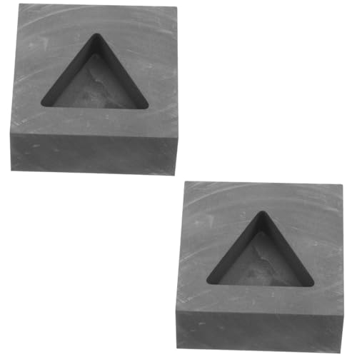 Gadpiparty 2 Stück Dreiecksform Formguss schmelzendes Gießwerkzeug Gussbarren Gießformen zum Schmelzen Formenguss Gussdreieckform Schmelzendes Silberangebot Gusssandform Graphit Schwarz Gadpiparty 2 Stück Dreiecksform Formguss schmelzendes Gießwerkzeug Gussbarren Gießformen zum Schmelzen Formenguss Gussdreieckform Schmelzendes Silberangebot Gusssandform Graphit Schwarz von Gadpiparty