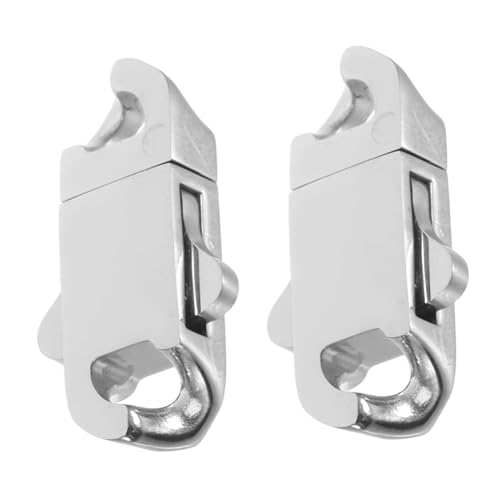 Gadpiparty 2 Stück Edelstahl Federverschluss für Schmuck DIY Verschlussverlängerung Armband Halskette Sicherer Clip für Ketten und Armbänder Gadpiparty 2 Stück Edelstahl Federverschluss für Schmuck DIY Verschlussverlängerung Armband Halskette Sicherer Clip für Ketten und Armbänder von Gadpiparty