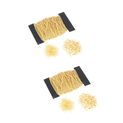Gadpiparty 2 Stück Eisen Diy Kette mit Öffnungsringen und Lobster Clips für Schmuckherstellung Gold für Bastelprojekte und Kreative Designs Gadpiparty 2 Stück Eisen Diy Kette mit Öffnungsringen und Lobster Clips für Schmuckherstellung Gold für Bastelprojekte und Kreative Designs von Gadpiparty