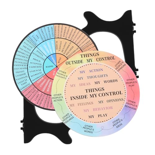 Gadpiparty 2 Stück Emotionsrad Gefühlsrad Dekoration Für Bürodekor Heimbüro Erwachsene Schreibtisch Gefühle Emotional Holz Gadpiparty 2 Stück Emotionsrad Gefühlsrad Dekoration Für Bürodekor Heimbüro Erwachsene Schreibtisch Gefühle Emotional Holz von Gadpiparty