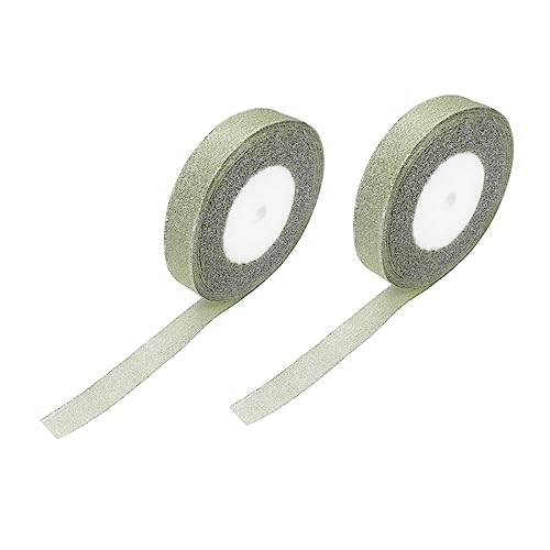 Gadpiparty 2 Stück Geschenkband Satin Dekorationsbänder für DIY Bastelarbeiten Blumensträuße Hochzeiten Geburtstagsgeschenke und Festdekorationen von Gadpiparty