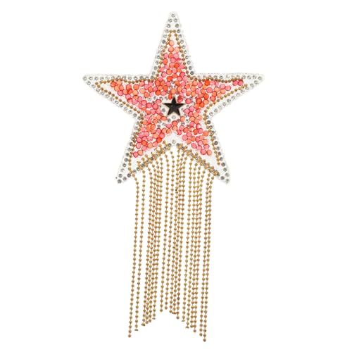 Gadpiparty 2 Stück Glitzernde Stern Aufnäher zum Aufbügeln mit Strasssteinen DIY Paillettenstern Applikation für Kleidung Hüte Rucksäcke Flexible Textilien Modische Dekosterne Bastelset in von Gadpiparty