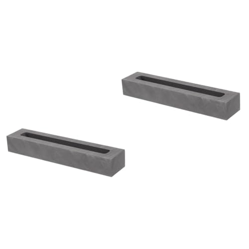 Gadpiparty 2 Stück Graphit Schmelzform für Metallguss Längliche Gießform für Gold Silber Hochtemperaturbeständig mit Optimaler Wärmeleitfähigkeit für Labor und Wissenschaft Gadpiparty 2 Stück Graphit Schmelzform für Metallguss Längliche Gießform für Gold Silber Hochtemperaturbeständig mit Optimaler Wärmeleitfähigkeit für Labor und Wissenschaft von Gadpiparty