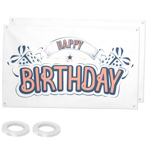 Gadpiparty 2 Stück Großes Leeres Banner Strapazierfähigem Polyester mit Ösen und Aufhängeseil Vielseitig für Partydeko DIY bemalung Haustür und Indoor outdoor dekoration von Gadpiparty