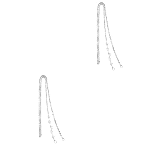 Gadpiparty 2 Stück Handy Lanyard Herstellung Kettenzubehör Handtaschen-Kettenriemen Umhängetasche Kette Bag Extender -Kette Ersatzriemenkette für Geldbörse Ersatzbeutelkette Metall Silber Gadpiparty 2 Stück Handy Lanyard Herstellung Kettenzubehör Handtaschen-Kettenriemen Umhängetasche Kette Bag Extender -Kette Ersatzriemenkette für Geldbörse Ersatzbeutelkette Metall Silber von Gadpiparty