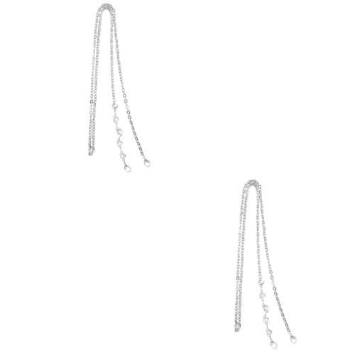 Gadpiparty 2 Stück Handy Lanyard Kette für Tasche Zubehör Schultertasche Handtaschenkette Herstellung Umhängetasche Kette Taschenriemen ersetzen Schultergurt Metall Silver Gadpiparty 2 Stück Handy Lanyard Kette für Tasche Zubehör Schultertasche Handtaschenkette Herstellung Umhängetasche Kette Taschenriemen ersetzen Schultergurt Metall Silver von Gadpiparty