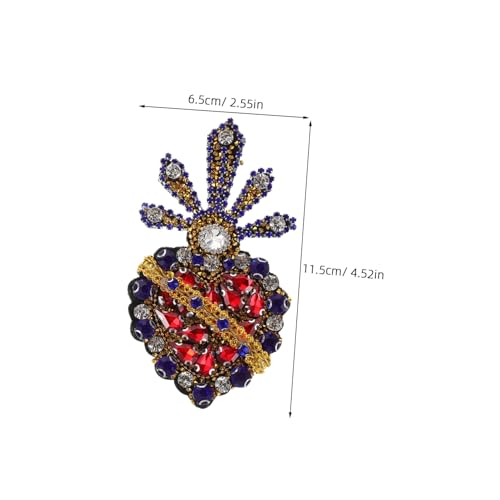 Gadpiparty 2 Stück Herzförmige Beaded Rhinestone Applikationen Für DIY Kleidung Handgemachte Strass Perlen Aufnäher Mit Langlebiger Verzierung Patches Für Jacken Und Kleider Gadpiparty 2 Stück Herzförmige Beaded Rhinestone Applikationen Für DIY Kleidung Handgemachte Strass Perlen Aufnäher Mit Langlebiger Verzierung Patches Für Jacken Und Kleider von Gadpiparty