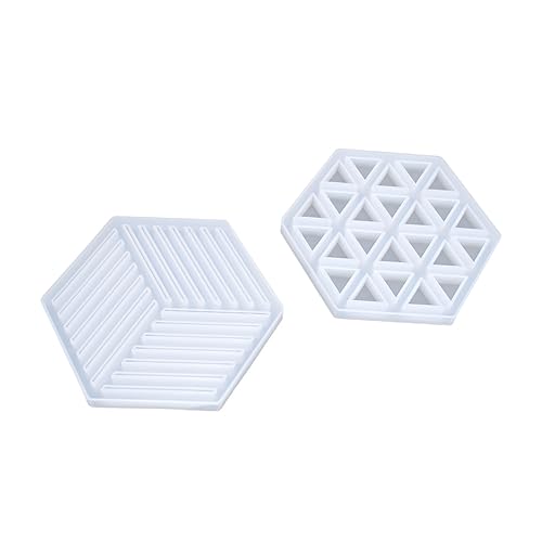 Gadpiparty 2 Stück Hexagonal Coaster Formen Kuchenform Herstellung Untersetzer Silikonform klares Epoxidharz geformt Dekoration klare Epoxidformen Fondant Kristall Weiß Gadpiparty 2 Stück Hexagonal Coaster Formen Kuchenform Herstellung Untersetzer Silikonform klares Epoxidharz geformt Dekoration klare Epoxidformen Fondant Kristall Weiß von Gadpiparty