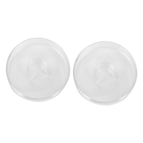 Gadpiparty 2 Stück Hochwertige Runde Transparente Acryl Schmuckbox mit Deckel Bruchsicher und Platzsparend als Geschenkbox für Armbänder und Buddha Perlen Klarer Organizer für Kleine von Gadpiparty