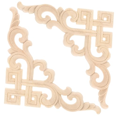 Gadpiparty 2 Stück Holzapplikationen Geschnitzte Möbelornamente aus Massivem Holz Dekorative Holzverzierungen für Türen und Möbel DIY Holz onlays Langlebig und Vielseitig für Wohn Gadpiparty 2 Stück Holzapplikationen Geschnitzte Möbelornamente aus Massivem Holz Dekorative Holzverzierungen für Türen und Möbel DIY Holz onlays Langlebig und Vielseitig für Wohn von Gadpiparty