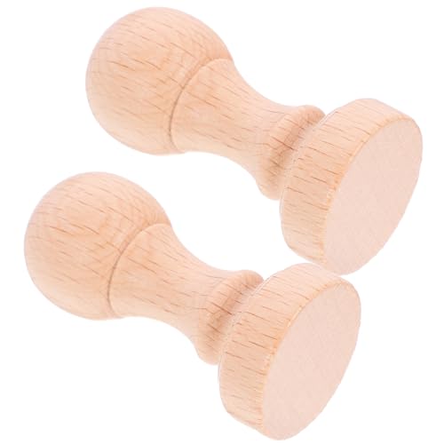 Gadpiparty 2 Stück Holzstempel für DIY Scrapbooking Kreative Stempel für Lehrer Blanko Holzstempel Basteln für Einladungen und Dekoration von Gadpiparty