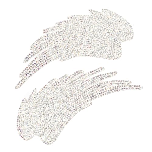 Gadpiparty 2 Stück Hot-Bohr-Patch Kleidung Rosa Halloween für Diamantapplikation geformt kostüm gestickte Aufnäher Kostümapplikationsdekor Heißschmelzkleber Transparent von Gadpiparty