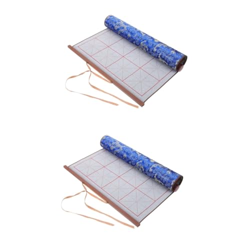 Gadpiparty 2 Stück Kalligraphie-Übungstuch lehrreich Zeichnung Wasser Kindermatte Praktisches Kalligrafie-Tuch Kalligraphiebedarf für zu Hause Lernzubehör Imitiertes Xuan Shui-Schreibtuch von Gadpiparty