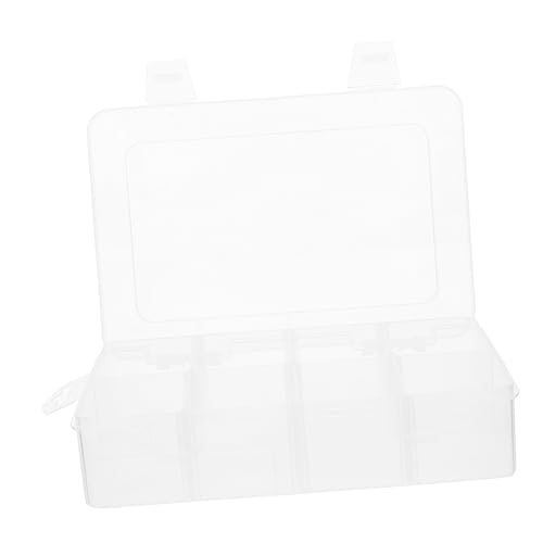 Gadpiparty 2 Stück Kleine Kunststoff Aufbewahrungsbox mit Fächern Transparente Schmuck und für Perlen Sortierbox für Kleinteile Praktisch und Platzsparend von Gadpiparty