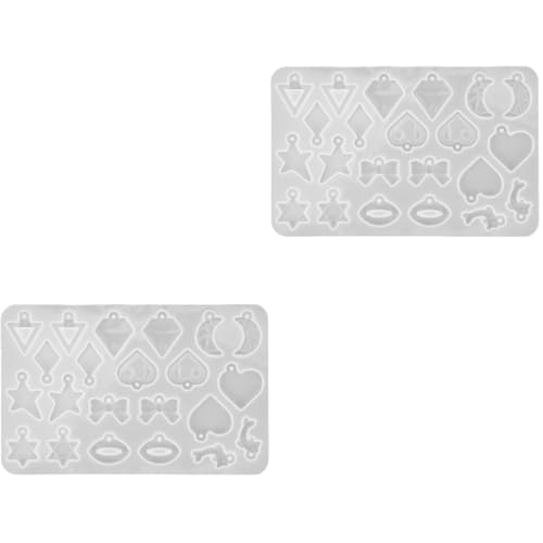 Gadpiparty 2 Stück Kleine Silikonform für DIY Ohrringe Epoxidharz Gießform für Anhänger Wiederverwendbare Schmuckform Vielseitige Silikonform mit Verschiedenen Formen für Bastelprojekte Gadpiparty 2 Stück Kleine Silikonform für DIY Ohrringe Epoxidharz Gießform für Anhänger Wiederverwendbare Schmuckform Vielseitige Silikonform mit Verschiedenen Formen für Bastelprojekte von Gadpiparty
