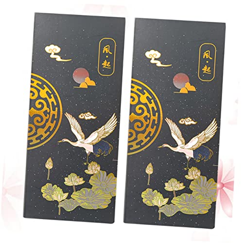Gadpiparty 2 Stück Kreative Chinesische Stil Bronzing Haftnotizen Wiederverwendbare Notizblöcke Memo Pads für Schule Büro und Zuhause Schwarz Gadpiparty 2 Stück Kreative Chinesische Stil Bronzing Haftnotizen Wiederverwendbare Notizblöcke Memo Pads für Schule Büro und Zuhause Schwarz von Gadpiparty