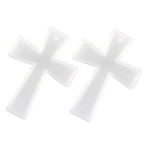 Gadpiparty 2 Stück Kreuz Schlüsselanhänger Silikonform Teiliges für Diy Schmuckherstellung Elastische Gießform für Epoxidharz Leicht zu Entformen für Bastelprojekte und von Gadpiparty