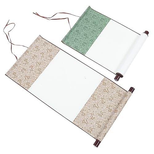 Gadpiparty 2 Stück Leere Chinesische Kalligraphie Schriftrollen Hochwertigem Reispapier für Malerei und Schreiben für Kanji und Sumi Malerei Kompakt und Platzsparend Gadpiparty 2 Stück Leere Chinesische Kalligraphie Schriftrollen Hochwertigem Reispapier für Malerei und Schreiben für Kanji und Sumi Malerei Kompakt und Platzsparend von Gadpiparty