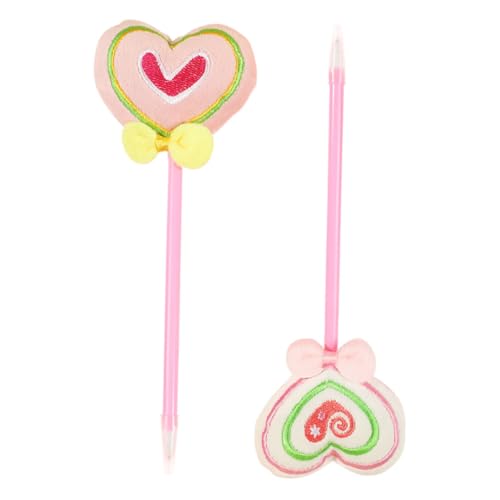 Gadpiparty 2 Stück Love Kugelschreiber Süße Kugelschreiber Herz Stifte Dekorativer Kugelschreiber Stifte Feine Spitze Glatt Schreibende Stifte Süße Stifte Superweiche Stickerei von Gadpiparty
