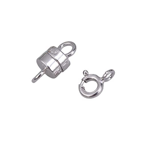 Gadpiparty 2 Stück Magnetverschluss und Federverschluss Gold Plattiert für DIY Schmuck Armbänder Fußkettchen Starker Halt und Einfache Handhabung von Gadpiparty