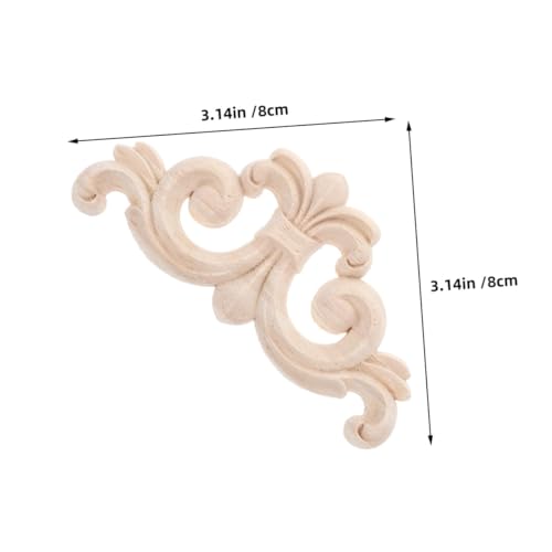 Gadpiparty 2 Stück Massive Holzornamente Unbemalte Geschnitzte Applikationen für Möbel Vielseitige Dekoration für Bett Tür Schrank und Wand Natürliche Holzecken mit Feiner Handwerkskunst Gadpiparty 2 Stück Massive Holzornamente Unbemalte Geschnitzte Applikationen für Möbel Vielseitige Dekoration für Bett Tür Schrank und Wand Natürliche Holzecken mit Feiner Handwerkskunst von Gadpiparty