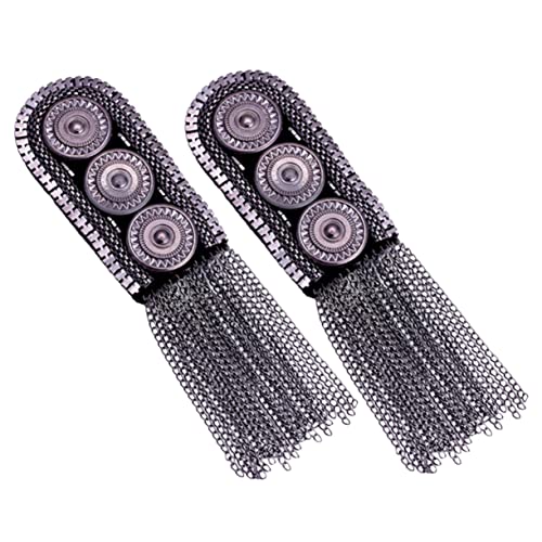 Gadpiparty 2 Stück Metallanzug Quasten -Schulterstempel Zubehör Schulterbaus Uniform Gold Männer Professional retro Fransen Epaulette Schulterklappen Schulterklappen-Abzeichen Legierung Gadpiparty 2 Stück Metallanzug Quasten -Schulterstempel Zubehör Schulterbaus Uniform Gold Männer Professional retro Fransen Epaulette Schulterklappen Schulterklappen-Abzeichen Legierung von Gadpiparty