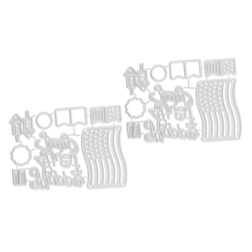 Gadpiparty 2 Stück Metallmesserform Scrapbook Stanzformen selber machen Scrapbooking Stanzformen Schablone Stanzformen Metall Bastelstanzen für die Kartenherstellung Silver von Gadpiparty