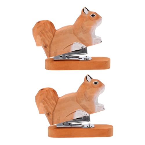 Gadpiparty 2 Stück Mini Handtacker Holz Kompakter Tragbarer Büroklammerhefter mit Ergonomischem Design Handlicher Eichhörnchen-form Hefter für Schule Büro Kleines Papier Heften Gadpiparty 2 Stück Mini Handtacker Holz Kompakter Tragbarer Büroklammerhefter mit Ergonomischem Design Handlicher Eichhörnchen-form Hefter für Schule Büro Kleines Papier Heften von Gadpiparty