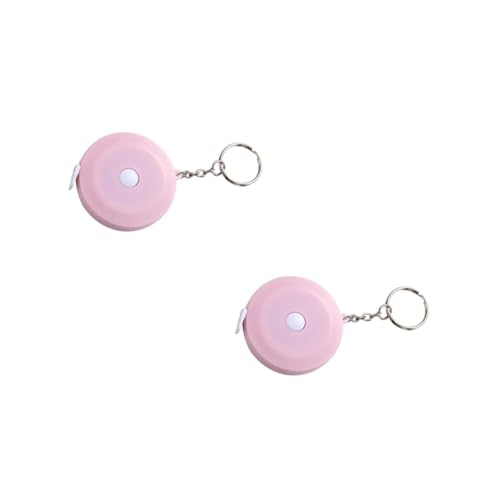 Gadpiparty 2 Stück Mini Maßband Tragbares Hochpräzises Maßband mit Ring für Zuhause und Outdoor für Körpermaße Langlebig und Einfach zu Transportieren von Gadpiparty