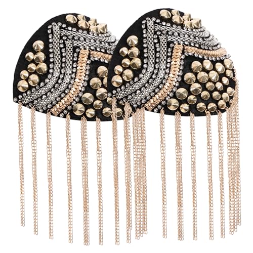 Gadpiparty 2 Stück Nietenkette Schulterstempel Quaste Schulter Epaulette Spike Kette Fransen Quaste Epaulette Mit Nieten Epaulette Für Frauen Quasten Quastenpatch Schulter Epauletten Quaste Gadpiparty 2 Stück Nietenkette Schulterstempel Quaste Schulter Epaulette Spike Kette Fransen Quaste Epaulette Mit Nieten Epaulette Für Frauen Quasten Quastenpatch Schulter Epauletten Quaste von Gadpiparty