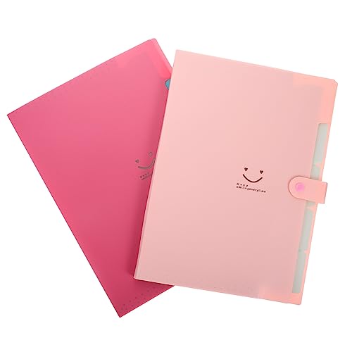 Gadpiparty 2 Stück Ordner Briefpapier Office Desk Organizer Datei Ordnerteiler Unterlagen erweiterbar Pastell falten Büro Dokumentordner-Organizer Akkordeon Ordner Schul-Akkordeon-Ordner Abs von Gadpiparty