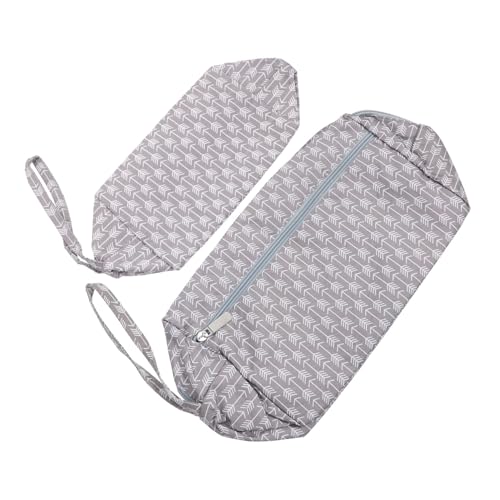 Gadpiparty 2 Stück Praktische Aufbewahrungstaschen für Wollknäuel Graue Quadratische Garnbeutel für Strickwerkzeuge für Stricknadeln und Anleitungen Langlebig und Vielseitig Einsetzbar von Gadpiparty