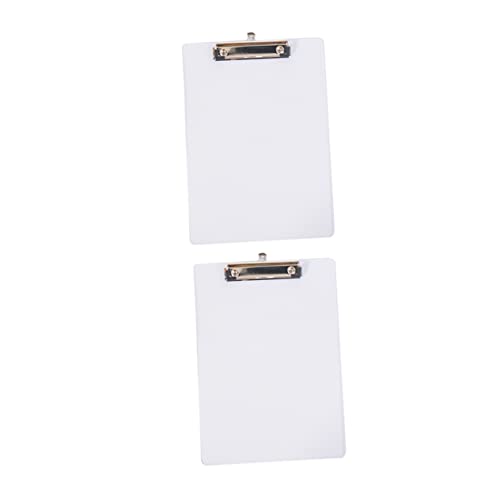 Gadpiparty 2 Stück Rutschfeste Klemmbretter für Transparente Clipboards für Notizen und Bürobedarf von Gadpiparty