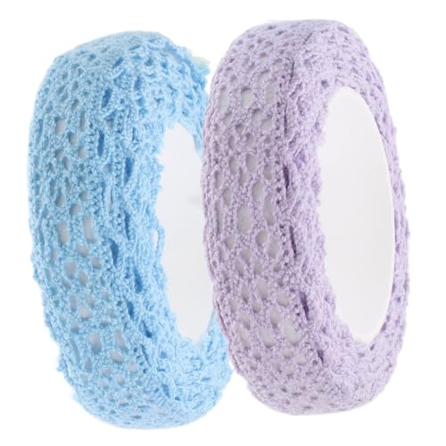 Gadpiparty 2 Stück Selbstklebendes Spitzenband Elegantes Stoff Lace Tape für Diy Scrapbooking Hochzeitsdekoration und Kreative Bastelprojekte Blau Helllila Gadpiparty 2 Stück Selbstklebendes Spitzenband Elegantes Stoff Lace Tape für Diy Scrapbooking Hochzeitsdekoration und Kreative Bastelprojekte Blau Helllila von Gadpiparty