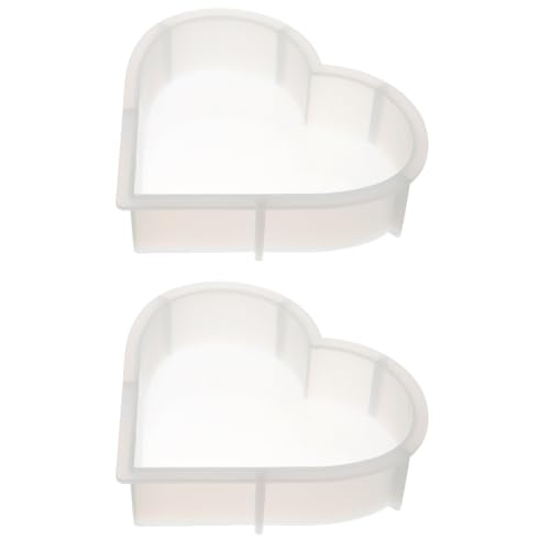 Gadpiparty 2 Stück Silikon Herzform für Epoxidharz Diy Gießform für Blumenbewahrung Deko Große Silikonform für Kreative Resin Projekte für Hochzeit und Bastelarbeiten von Gadpiparty