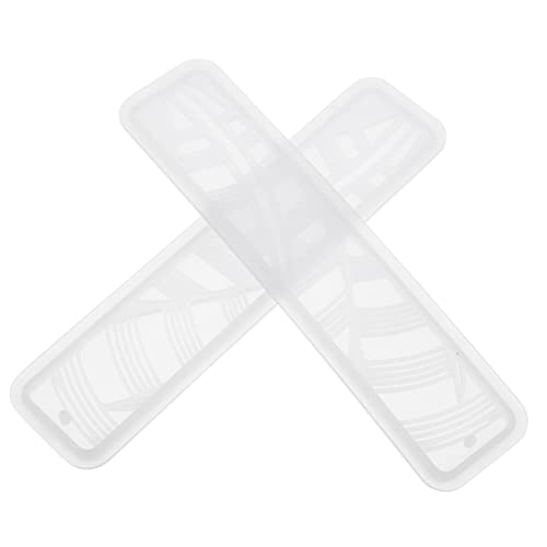 Gadpiparty 2 Stück Silikon Lesezeichen Form für Epoxidharz Diy Bastelwerkzeug mit Federmuster für Kreative Lesezeichen Einfach zu Bedienen für Anfänger Geeignet von Gadpiparty