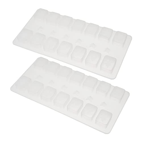 Gadpiparty 2 Stück Silikon Mahjong und Würfel Gießformen Diy Epoxidharz Silikonformen für Kreative Bastelarbeiten und Dekorationen Zufällige Farbe von Gadpiparty