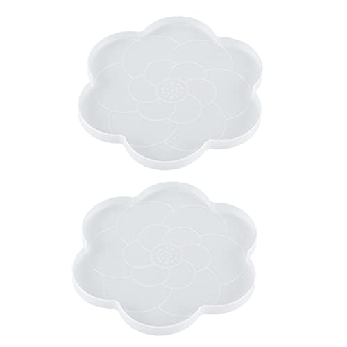 Gadpiparty 2 Stück Silikon Untersetzer Formen Kreative DIY Gießformen für Teller und Getränkehalter Flexibel und Leicht zu Reinigen für Bastelarbeiten Gadpiparty 2 Stück Silikon Untersetzer Formen Kreative DIY Gießformen für Teller und Getränkehalter Flexibel und Leicht zu Reinigen für Bastelarbeiten von Gadpiparty