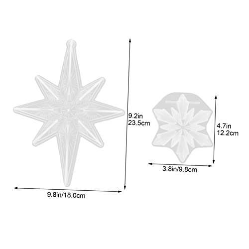 Gadpiparty 2 Stück Silikonform Schneeflocke Flexible DIY Gießform für Epoxidharz Kerzen Seifen Schmuck Anhänger Weihnachtsdekoration Basteln Zuhause Büro von Gadpiparty