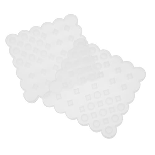 Gadpiparty 2 Stück Silikonform für Untersetzer Diy Kristall Epoxidharz Gießformen Wiederverwendbar und Leicht zu Reinigen für Handgemachte Bastelprojekte von Gadpiparty